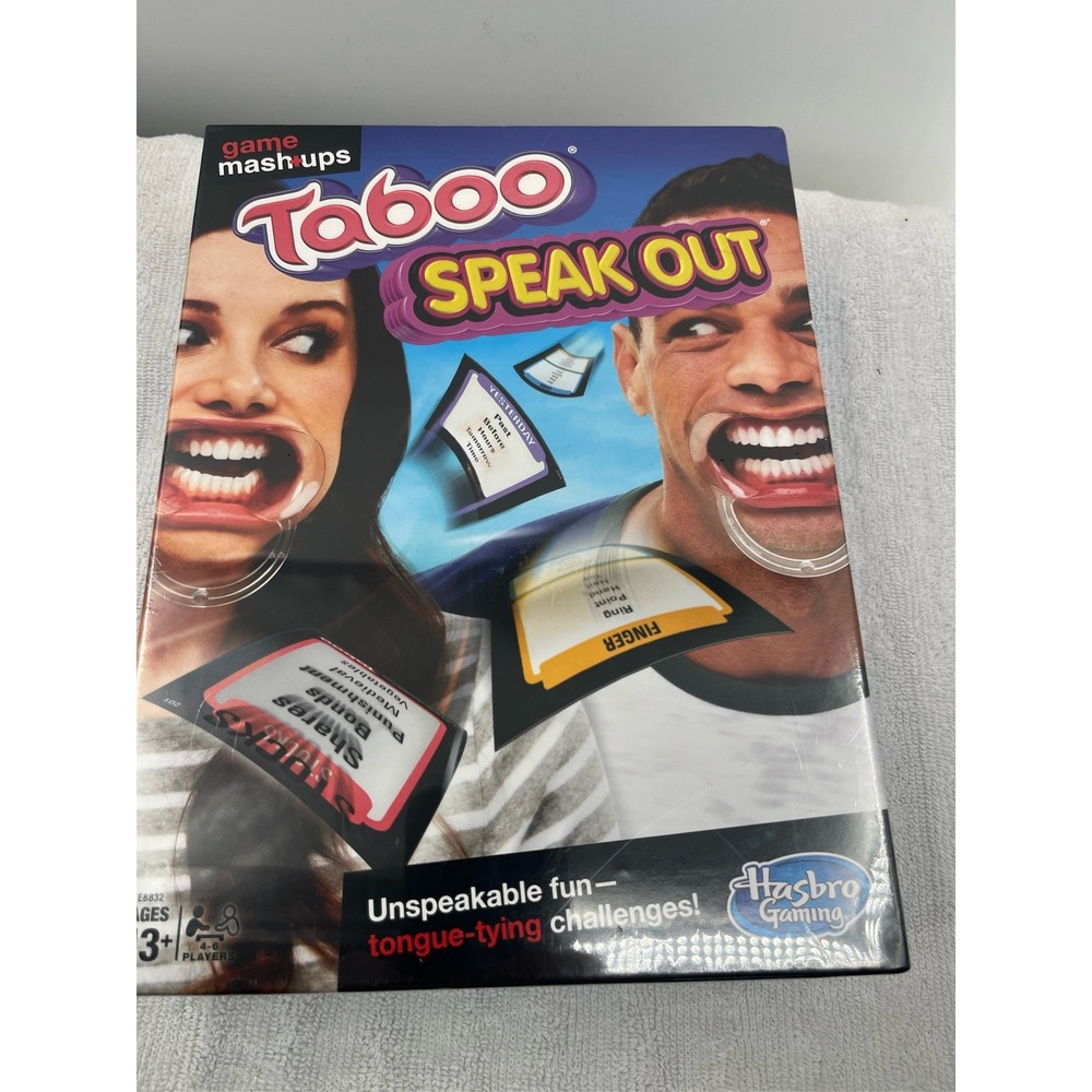 Hasbro Gaming Taboo Speak Out Game Mashups E8832 New Sealed Party Game